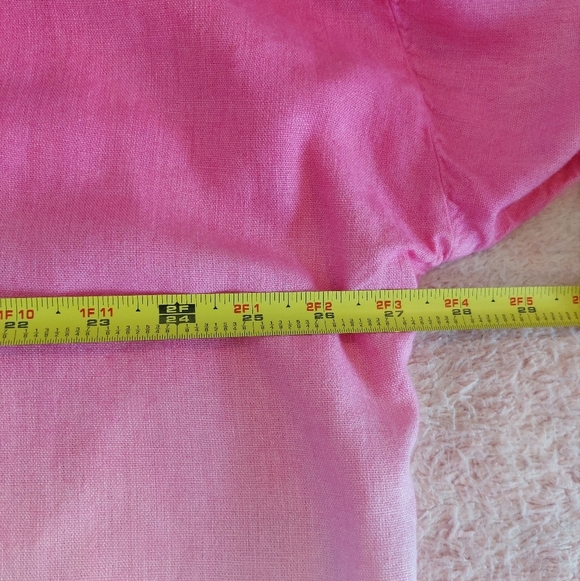 Jason Wu Dip Dye Button Up Linen Blend Ombre Pink Blouse Size 1X - Picture 7 of 8